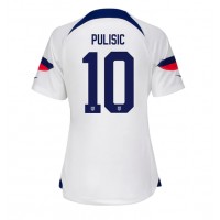Billiga Förenta staterna Christian Pulisic #10 Hemma fotbollskläder Dam VM 2022 Kortärmad
